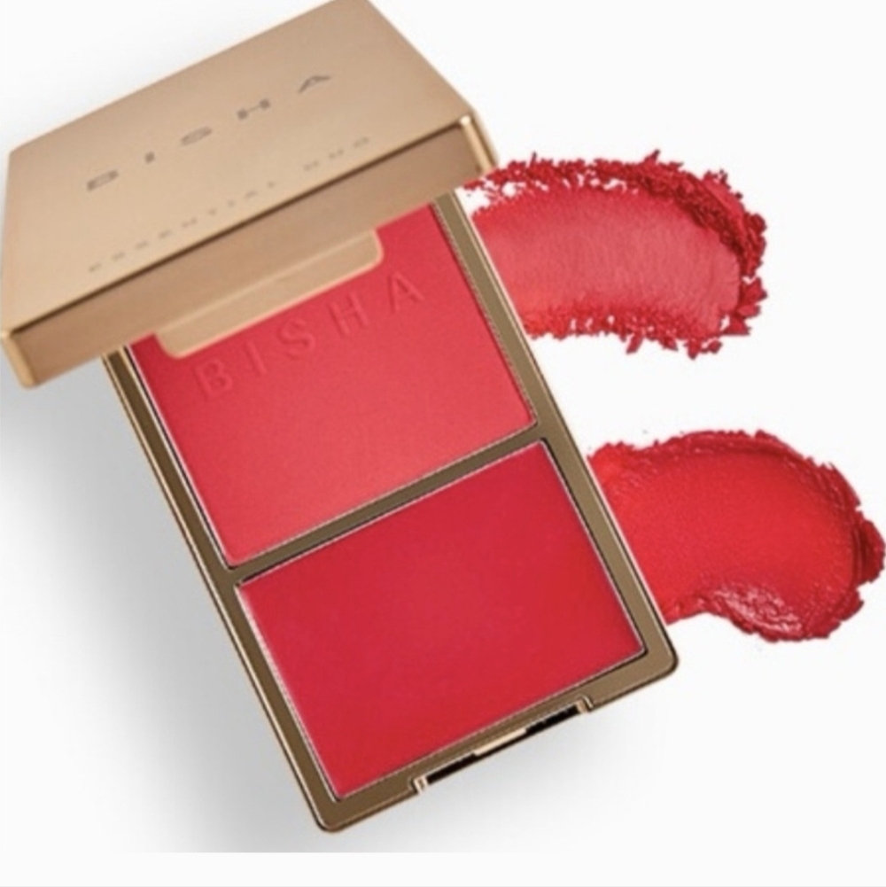 Bisha Essential Duo Blush Bahamas Radiant Cream-to-Powder Compact New In Box